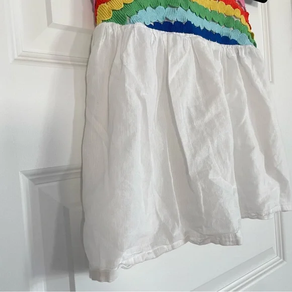 Mini Boden Rainbow Striped Cotton Camisole Tank Top - Picture 4 of 7